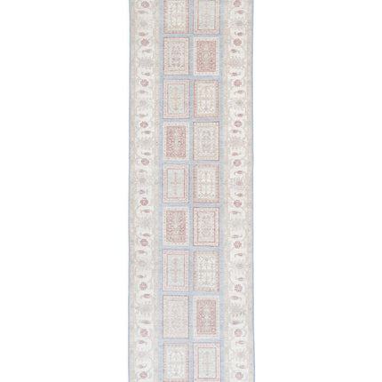 Serenity 2' 7" X 10' 1" Hand Knotted Wool Rug 2' 7" X 10' 1" (79 X 307) / Blue / Wool