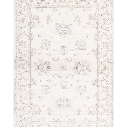 Serenity 3' 10" X 5' 9" Hand Knotted Wool Rug 3' 10" X 5' 9" (117 X 175) / Grey / Wool