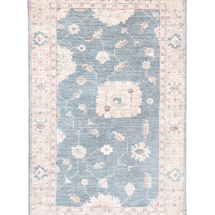 Serenity 3' 0" X 5' 1" Hand Knotted Wool Rug 3' 0" X 5' 1" (91 X 155) / Grey / Wool