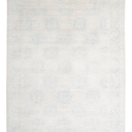 Serenity 9' 1" X 12' 1" Hand Knotted Wool Rug 9' 1" X 12' 1" (277 X 368) / Ivory / Wool
