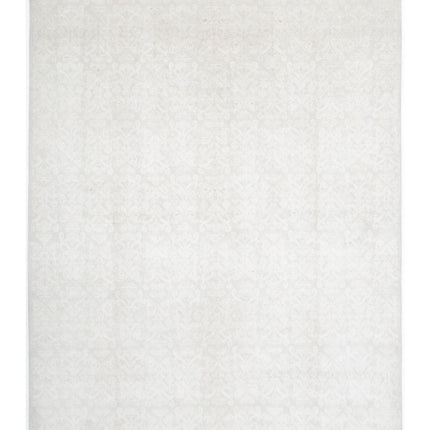 Serenity 10' 1" X 13' 8" Hand Knotted Wool Rug 10' 1" X 13' 8" (307 X 417) / Ivory / Wool