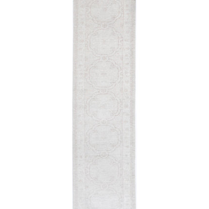 Serenity 2' 4" X 10' 0" Hand Knotted Wool Rug 2' 4" X 10' 0" (71 X 305) / Ivory / Wool
