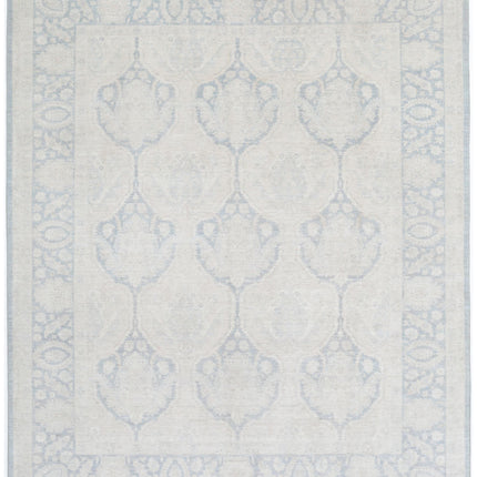 Serenity 8' 0" X 9' 8" Hand Knotted Wool Rug 8' 0" X 9' 8" (244 X 295) / Grey / Wool