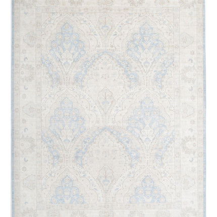 Serenity 8' 2" X 10' 5" Hand Knotted Wool Rug 8' 2" X 10' 5" (249 X 318) / Blue / Wool