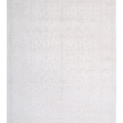 Serenity 10' 2" X 13' 4" Hand Knotted Wool Rug 10' 2" X 13' 4" (310 X 406) / Ivory / Wool