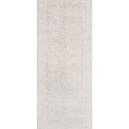 Serenity 3' 11" X 11' 0" Hand Knotted Wool Rug 3' 11" X 11' 0" (119 X 335) / Ivory / Wool