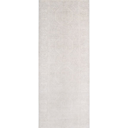 Serenity 4' 9" X 14' 8" Hand Knotted Wool Rug 4' 9" X 14' 8" (145 X 447) / Ivory / Wool