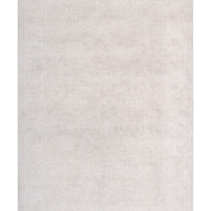 Serenity 5' 11" X 8' 5" Hand Knotted Wool Rug 5' 11" X 8' 5" (180 X 257) / Ivory / Wool