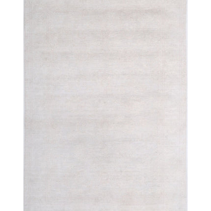Serenity 5' 7" X 8' 9" Hand Knotted Wool Rug 5' 7" X 8' 9" (170 X 267) / Ivory / Wool