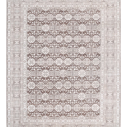 Serenity 8' 9" X 11' 6" Hand Knotted Wool Rug 8' 9" X 11' 6" (267 X 351) / Brown / Wool