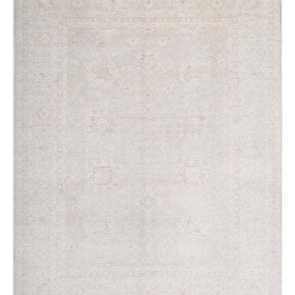 Serenity 9' 1" X 11' 7" Hand Knotted Wool Rug 9' 1" X 11' 7" (277 X 353) / Ivory / Wool