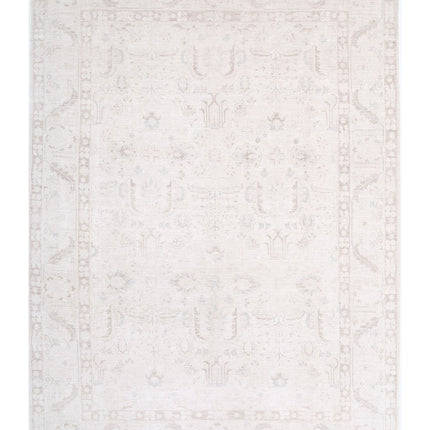 Serenity 8' 7" X 11' 7" Hand Knotted Wool Rug 8' 7" X 11' 7" (262 X 353) / Ivory / Wool