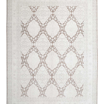 Serenity 13' 0" X 17' 6" Hand Knotted Wool Rug 13' 0" X 17' 6" (396 X 533) / Brown / Wool