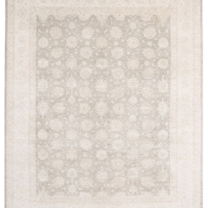 Serenity 11' 8" X 14' 9" Hand Knotted Wool Rug 11' 8" X 14' 9" (356 X 450) / Brown / Wool