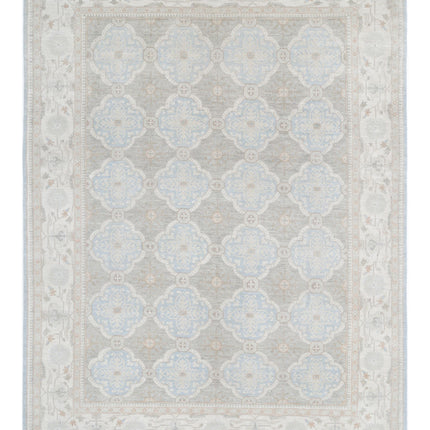 Serenity 8' 9" X 11' 6" Hand Knotted Wool Rug 8' 9" X 11' 6" (267 X 351) / Blue / Wool