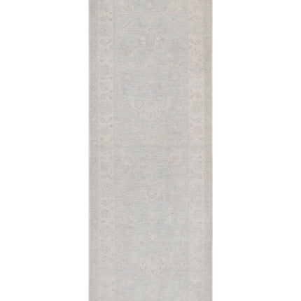 Serenity 2' 8" X 8' 1" Hand Knotted Wool Rug 2' 8" X 8' 1" (81 X 246) / Grey / Wool