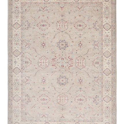 Serenity 6' 9" X 9' 0" Hand Knotted Wool Rug 6' 9" X 9' 0" (206 X 274) / Brown / Wool