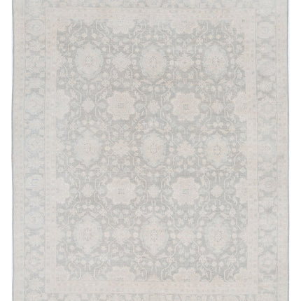 Serenity 7' 9" X 10' 1" Hand Knotted Wool Rug 7' 9" X 10' 1" (236 X 307) / Grey / Wool