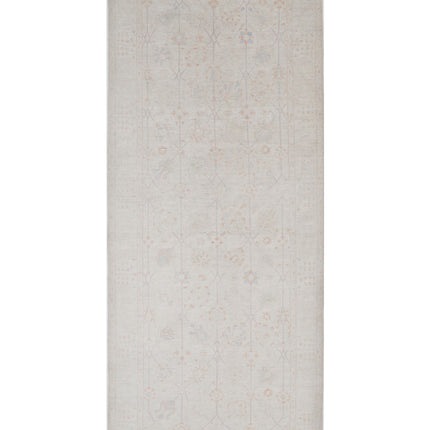 Serenity 5' 11" X 14' 2" Hand Knotted Wool Rug 5' 11" X 14' 2" (180 X 432) / Ivory / Wool