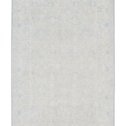 Serenity 5' 11" X 8' 7" Hand Knotted Wool Rug 5' 11" X 8' 7" (180 X 262) / Blue / Wool