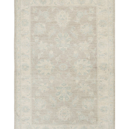 Serenity 3' 2" X 4' 11" Hand Knotted Wool Rug 3' 2" X 4' 11" (97 X 150) / Brown / Wool