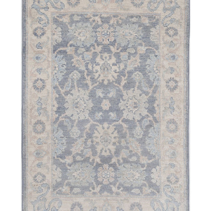 Serenity 2' 0" X 2' 11" Hand Knotted Wool Rug 2' 0" X 2' 11" (61 X 89) / Grey / Wool