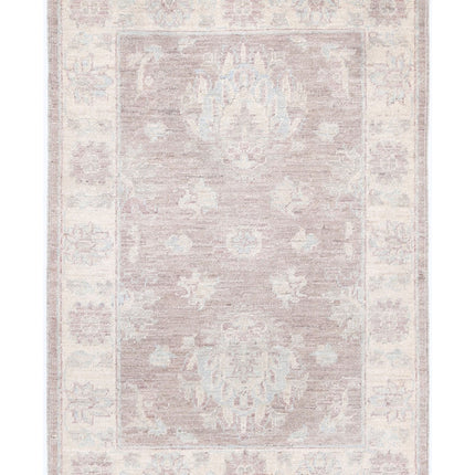 Serenity 2' 2" X 3' 1" Hand Knotted Wool Rug 2' 2" X 3' 1" (66 X 94) / Brown / Wool