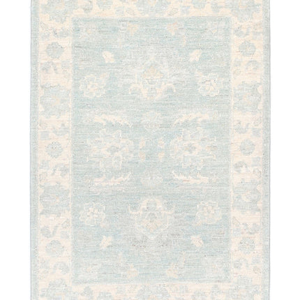 Serenity 2' 0" X 2' 11" Hand Knotted Wool Rug 2' 0" X 2' 11" (61 X 89) / Green / Wool