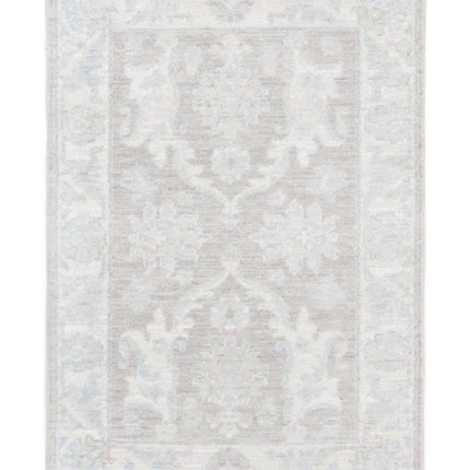 Serenity 2' 0" X 2' 10" Hand Knotted Wool Rug 2' 0" X 2' 10" (61 X 86) / Brown / Wool