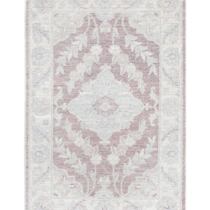 Serenity 2' 1" X 3' 2" Hand Knotted Wool Rug 2' 1" X 3' 2" (63 X 97) / Brown / Wool