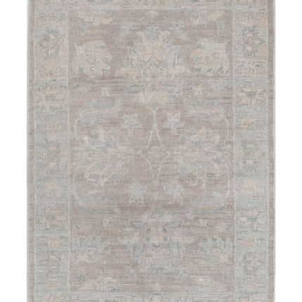Serenity 2' 1" X 3' 1" Hand Knotted Wool Rug 2' 1" X 3' 1" (63 X 94) / Brown / Wool