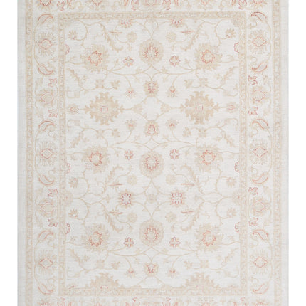 Serenity 5' 8" X 7' 6" Hand Knotted Wool Rug 5' 8" X 7' 6" (173 X 229) / Ivory / Wool