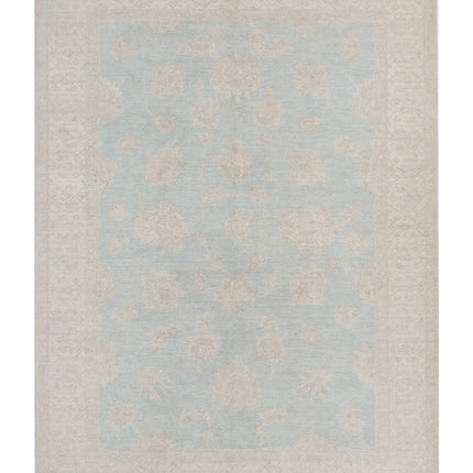 Serenity 5' 6" X 7' 6" Hand Knotted Wool Rug 5' 6" X 7' 6" (168 X 229) / Blue / Wool