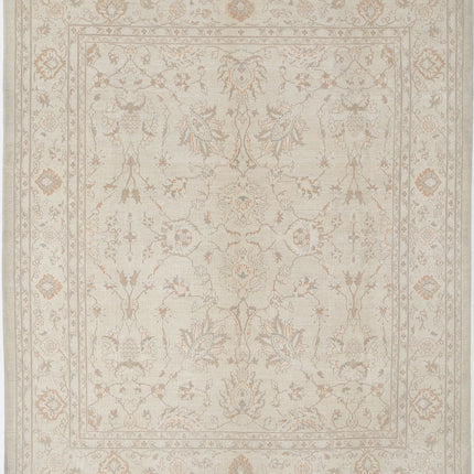 Serenity 8' 1" X 9' 8" Hand Knotted Wool Rug 8' 1" X 9' 8" (246 X 295) / Ivory / Wool