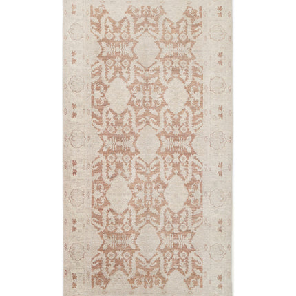 Serenity 4' 8" X 9' 8" Hand Knotted Wool Rug 4' 8" X 9' 8" (142 X 295) / Tan / Wool