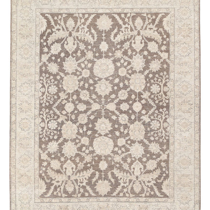 Serenity 7' 11" X 10' 1" Hand Knotted Wool Rug 7' 11" X 10' 1" (241 X 307) / Brown / Wool