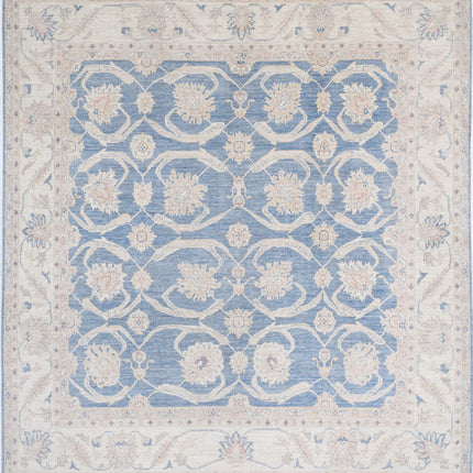 Serenity 9' 2" X 10' 0" Hand Knotted Wool Rug 9' 2" X 10' 0" (280 X 305) / Blue / Wool