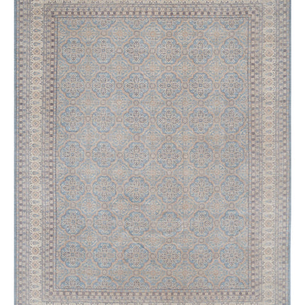 Serenity 13' 11" X 17' 11" Hand Knotted Wool Rug 13' 11" X 17' 11" (424 X 546) / Blue / Wool