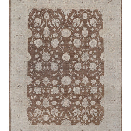 Serenity 8' 8" X 11' 9" Hand Knotted Wool Rug 8' 8" X 11' 9" (264 X 358) / Brown / Wool