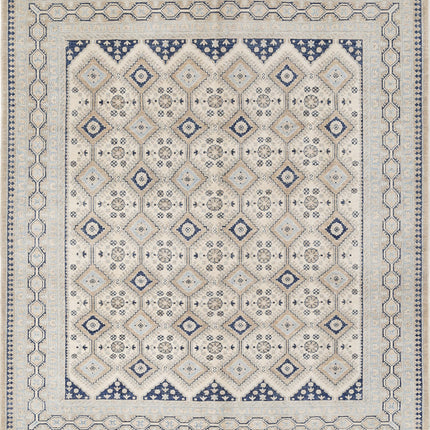 Serenity 8' 3" X 9' 2" Hand Knotted Wool Rug 8' 3" X 9' 2" (251 X 280) / Ivory / Wool