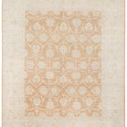 Serenity 7' 10" X 9' 5" Hand Knotted Wool Rug 7' 10" X 9' 5" (239 X 287) / Orange / Wool