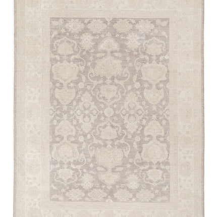 Serenity 7' 0" X 9' 4" Hand Knotted Wool Rug 7' 0" X 9' 4" (213 X 284) / Tan / Wool