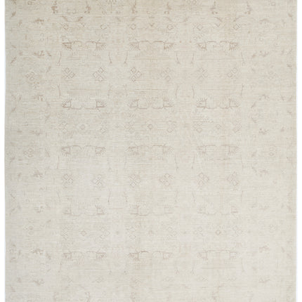 Serenity 7' 11" X 9' 6" Hand Knotted Wool Rug 7' 11" X 9' 6" (241 X 290) / Ivory / Wool