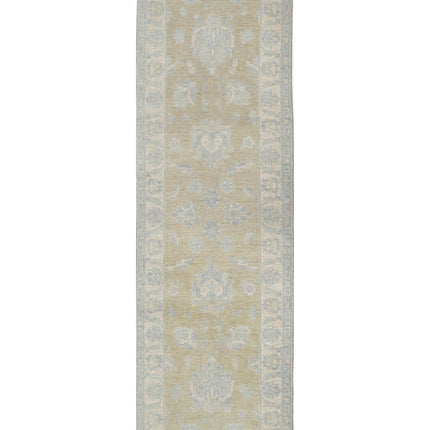 Serenity 2' 6" X 8' 4" Hand Knotted Wool Rug 2' 6" X 8' 4" (76 X 254) / Taupe / Wool