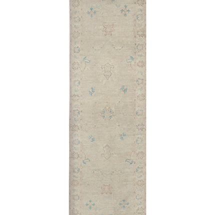 Serenity 2' 6" X 8' 5" Hand Knotted Wool Rug 2' 6" X 8' 5" (76 X 257) / Ivory / Wool