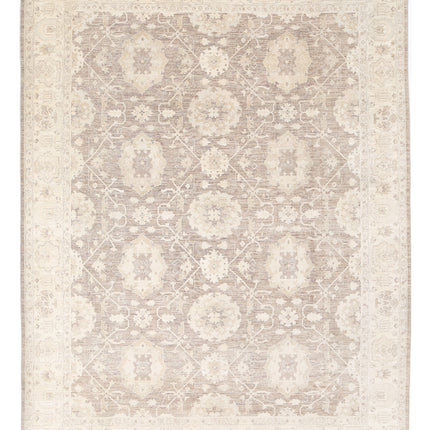 Serenity 8' 11" X 11' 7" Hand Knotted Wool Rug 8' 11" X 11' 7" (272 X 353) / Brown / Wool