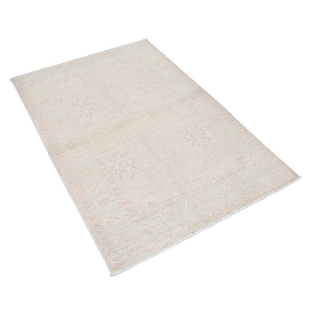 Serenity 3' 3" X 4' 10" Wool Hand-Knotted Rug 3' 3" X 4' 10" (99 X 147) / Brown / Ivory