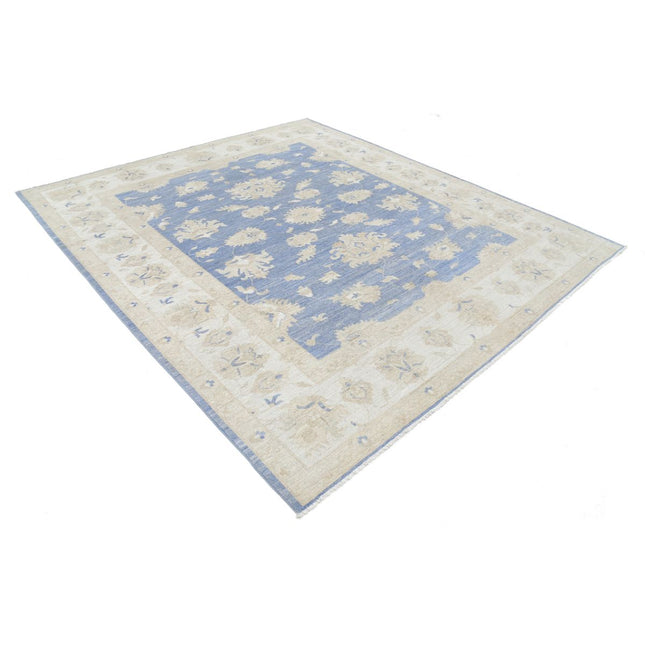 Serenity 8' 1" X 9' 4" Wool Hand-Knotted Rug 8' 1" X 9' 4" (246 X 284) / Blue / Ivory