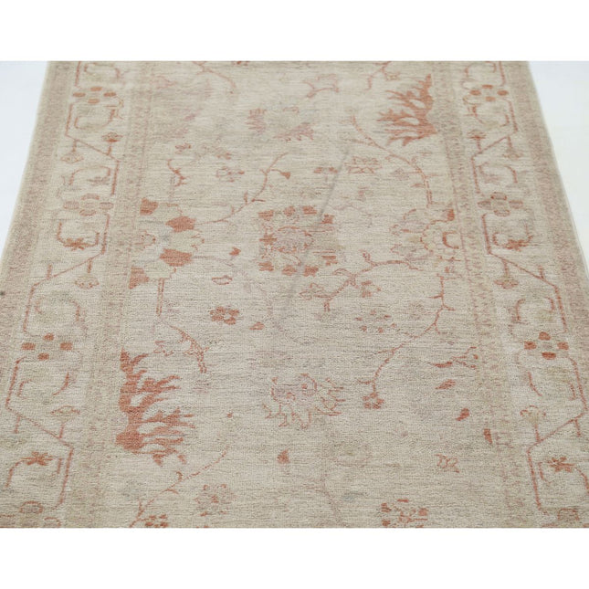 Serenity 3' 1" X 16' 7" Wool Hand-Knotted Rug 3' 1" X 16' 7" (94 X 505) / Ivory / Ivory