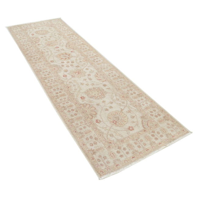 Serenity 2' 11" X 9' 4" Wool Hand-Knotted Rug 2' 11" X 9' 4" (89 X 284) / Ivory / Ivory